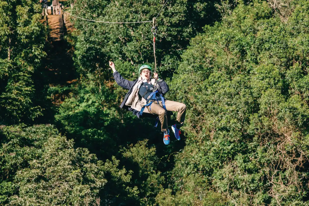 Zip-lining in Gold Coast, Australia 